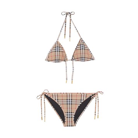 Check Triangle <b>Bikini</b>. . Burberry bikini set